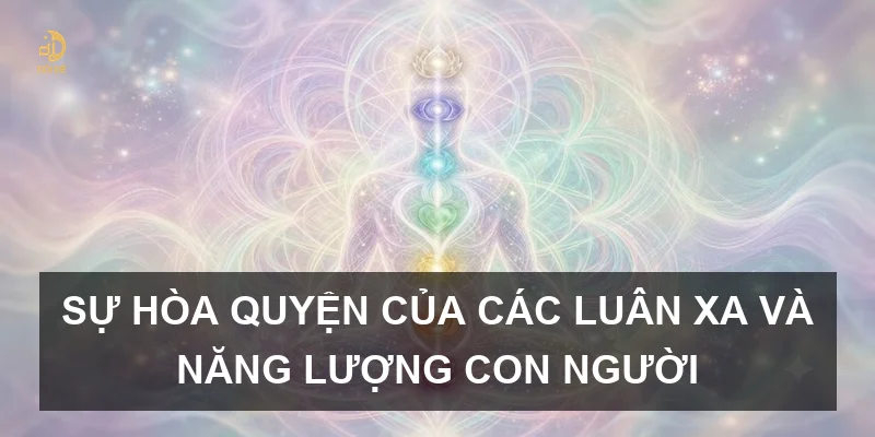 Sự hòa quyện của các luân xa và năng lượng con người