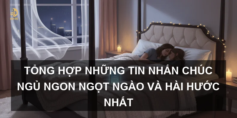Tổng hợp những tin nhắn chúc ngủ ngon ngọt ngào và hài hước nhất