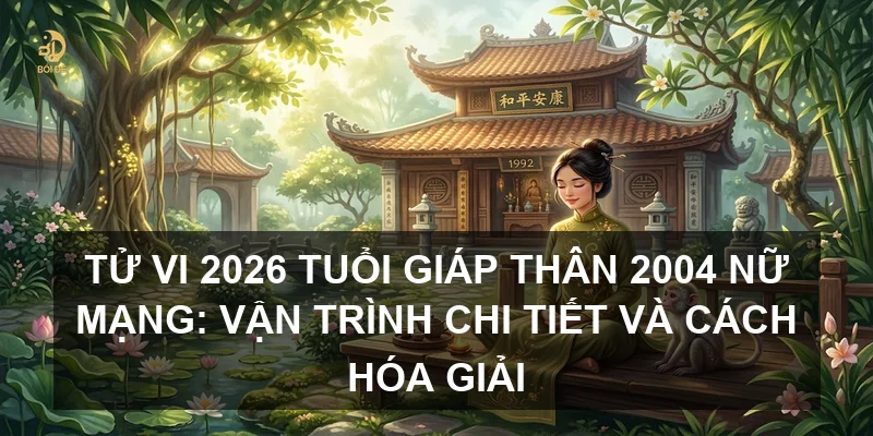 Tử vi 2026 tuổi Giáp Thân 2004 nữ mạng: Vận trình chi tiết và cách hóa giải