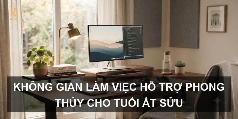 Không gian làm việc hỗ trợ phong thủy cho tuổi Ất Sửu