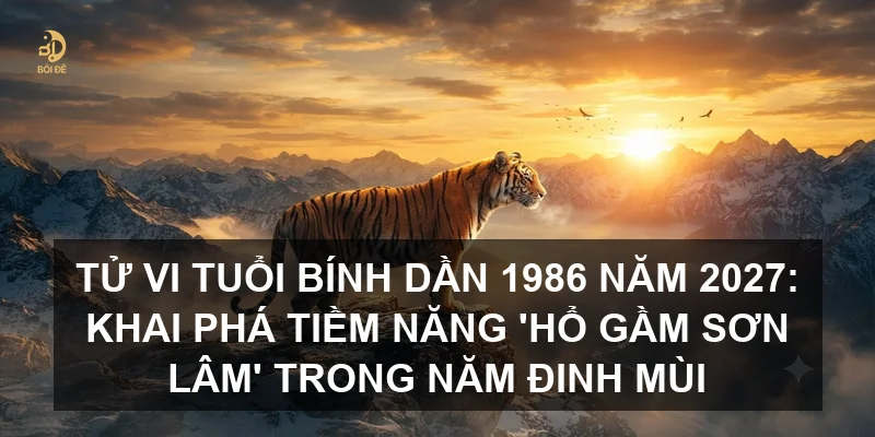 Tử vi tuổi Bính Dần 1986 năm 2027: Khai phá tiềm năng 'Hổ gầm sơn lâm' trong năm Đinh Mùi