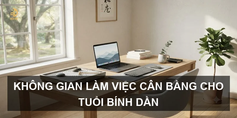 Không gian làm việc cân bằng cho tuổi Bính Dần