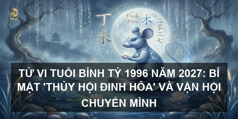 Tử vi tuổi Bính Tý 1996 năm 2027: Bí mật 'Thủy hội Đinh Hỏa' và vận hội chuyển mình