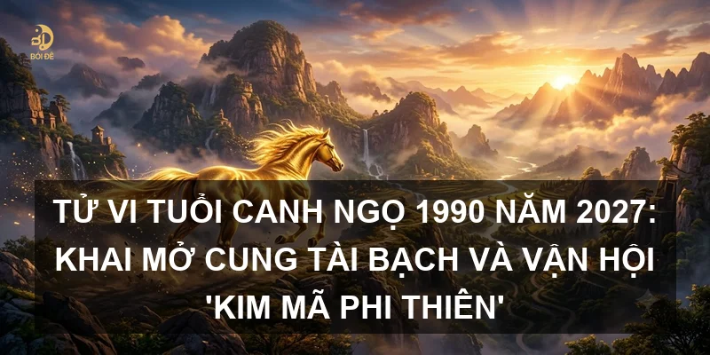 Tử vi tuổi Canh Ngọ 1990 năm 2027: Khai mở cung Tài Bạch và vận hội 'Kim Mã phi thiên'