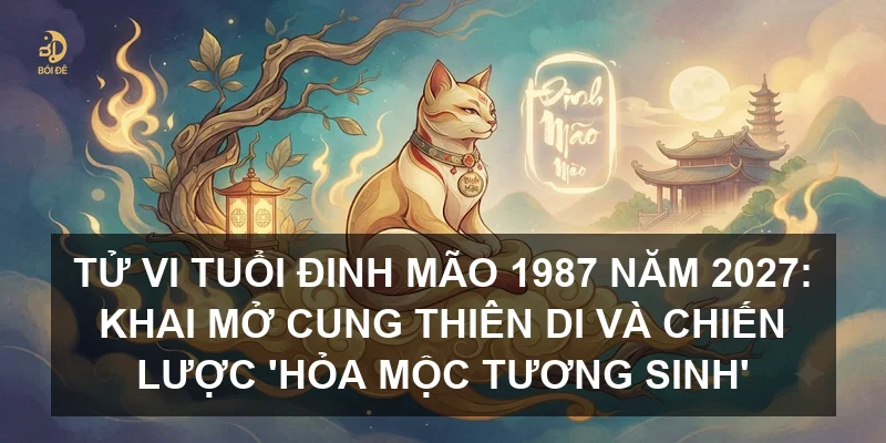 Tử vi tuổi Đinh Mão 1987 năm 2027: Khai mở cung Thiên Di và chiến lược 'Hỏa Mộc tương sinh'