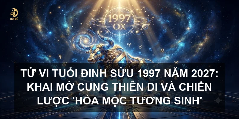 Tử vi tuổi Đinh Sửu 1997 năm 2027: Khai mở cung Thiên Di và chiến lược 'Hỏa Mộc tương sinh'