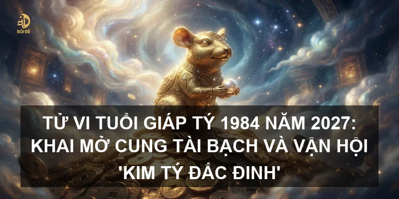 Tử vi tuổi Giáp Tý 1984 năm 2027: Khai mở cung Tài Bạch và vận hội 'Kim Tý đắc Đinh'