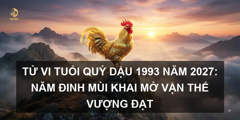Tử vi tuổi Quý Dậu 1993 năm 2027: Năm Đinh Mùi khai mở vận thế vượng đạt