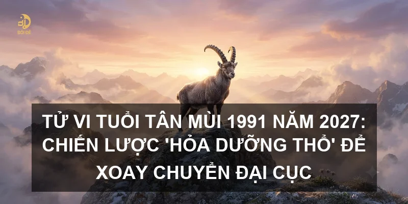 Tử vi tuổi Tân Mùi 1991 năm 2027: Chiến lược 'Hỏa dưỡng Thổ' để xoay chuyển đại cục
