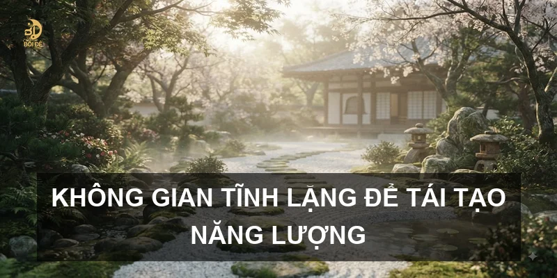 Không gian tĩnh lặng để tái tạo năng lượng