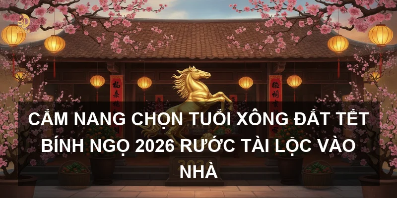 Cẩm nang chọn tuổi xông đất Tết Bính Ngọ 2026 rước tài lộc vào nhà
