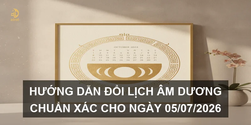 Hướng dẫn đổi lịch âm dương chuẩn xác cho ngày 05/07/2026