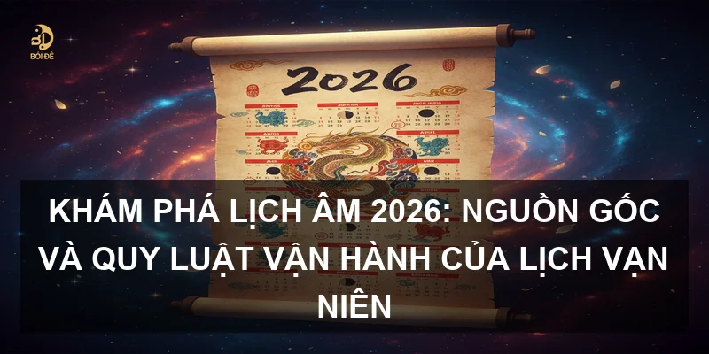 Khám phá lịch âm 2026: Nguồn gốc và quy luật vận hành của lịch vạn niên