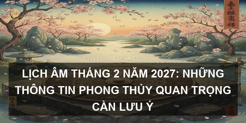 Lịch Âm tháng 2 năm 2027: Những thông tin phong thủy quan trọng cần lưu ý