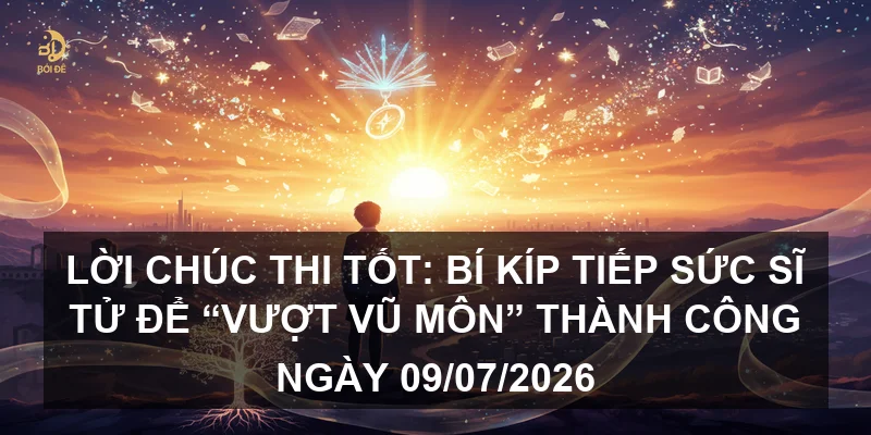 Lời chúc thi tốt: Bí kíp tiếp sức sĩ tử để “vượt vũ môn” thành công ngày 09/07/2026