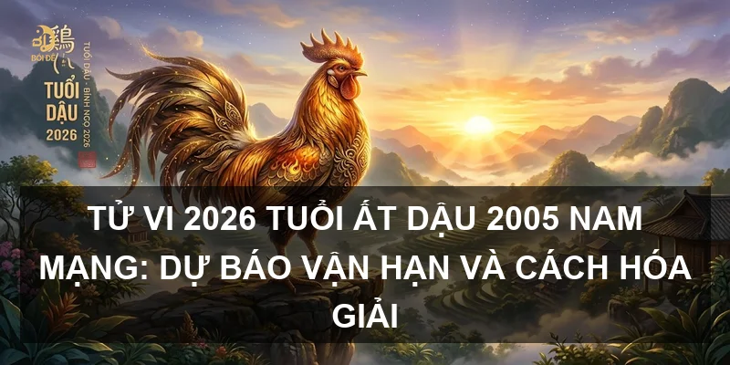 Tử vi 2026 tuổi Ất Dậu 2005 nam mạng: Dự báo vận hạn và cách hóa giải