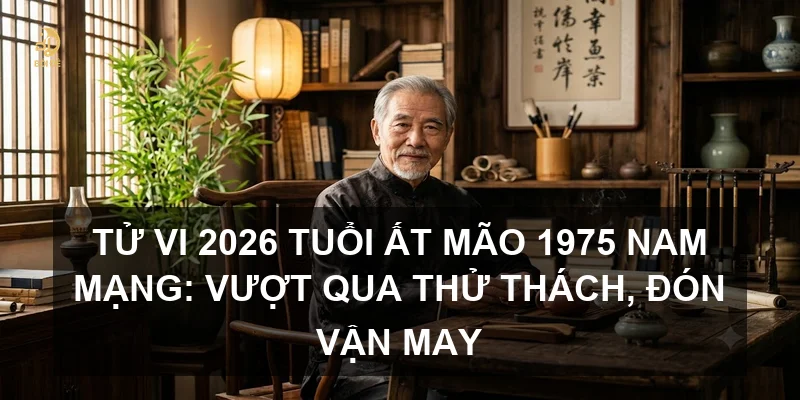 Tử vi 2026 tuổi Ất Mão 1975 nam mạng: Vượt qua thử thách, đón vận may