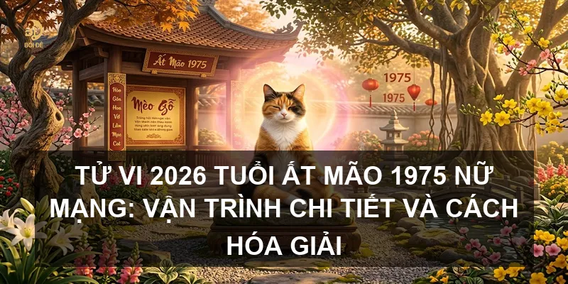 Tử vi 2026 tuổi Ất Mão 1975 nữ mạng: Vận trình chi tiết và cách hóa giải