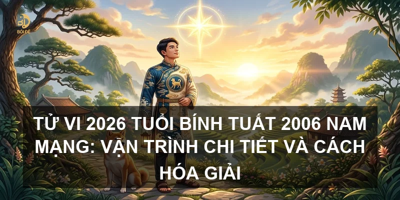 Tử vi 2026 tuổi Bính Tuất 2006 nam mạng: Vận trình chi tiết và cách hóa giải