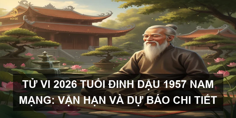 Tử vi 2026 tuổi Đinh Dậu 1957 nam mạng: Vận hạn và dự báo chi tiết