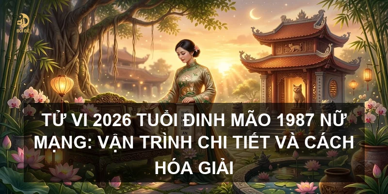 Tử vi 2026 tuổi Đinh Mão 1987 nữ mạng: Vận trình chi tiết và cách hóa giải