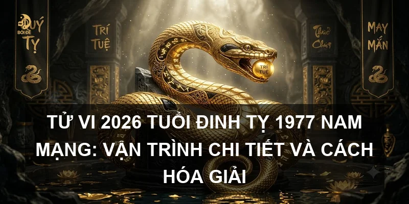 Tử vi 2026 tuổi Đinh Tỵ 1977 nam mạng: Vận trình chi tiết và cách hóa giải