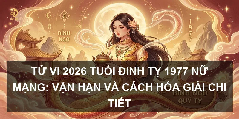 Tử vi 2026 tuổi Đinh Tỵ 1977 nữ mạng: Vận hạn và cách hóa giải chi tiết