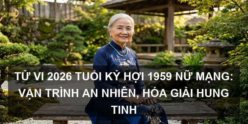 Tử vi 2026 tuổi Kỷ Hợi 1959 nữ mạng: Vận trình an nhiên, hóa giải hung tinh