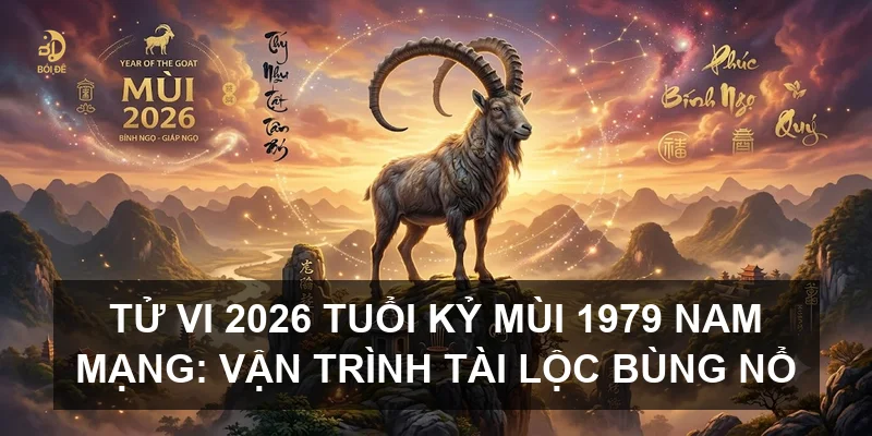 Tử vi 2026 tuổi Kỷ Mùi 1979 nam mạng: Vận trình tài lộc bùng nổ