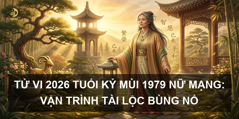Tử vi 2026 tuổi Kỷ Mùi 1979 nữ mạng: Vận trình tài lộc bùng nổ