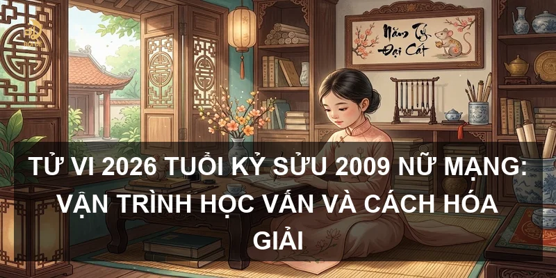 Tử vi 2026 tuổi Kỷ Sửu 2009 nữ mạng: Vận trình học vấn và cách hóa giải