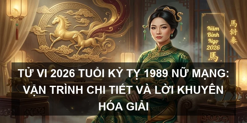 Tử vi 2026 tuổi Kỷ Tỵ 1989 nữ mạng: Vận trình chi tiết và lời khuyên hóa giải