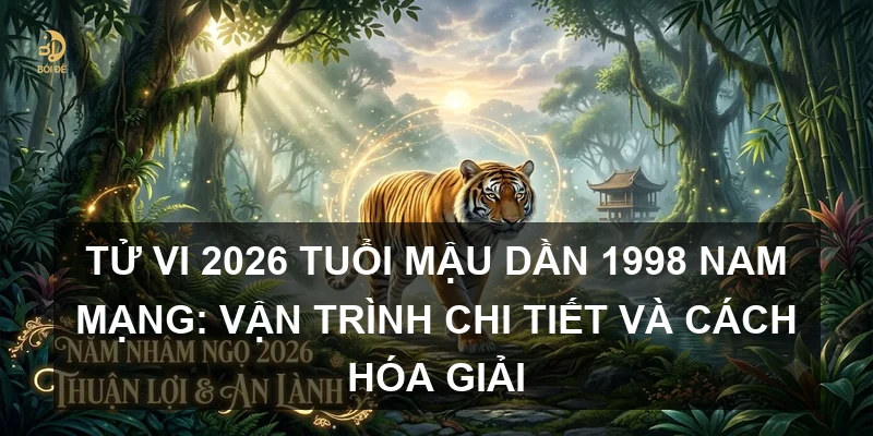 Tử vi 2026 tuổi Mậu Dần 1998 nam mạng: Vận trình chi tiết và cách hóa giải