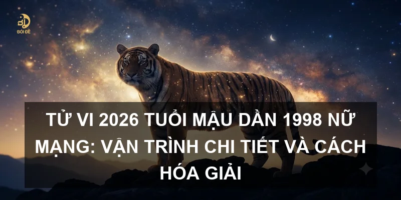 Tử vi 2026 tuổi Mậu Dần 1998 nữ mạng: Vận trình chi tiết và cách hóa giải