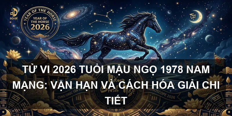 Tử vi 2026 tuổi Mậu Ngọ 1978 nam mạng: Vận hạn và cách hóa giải chi tiết