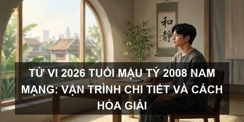 Tử vi 2026 tuổi Mậu Tý 2008 nam mạng: Vận trình chi tiết và cách hóa giải