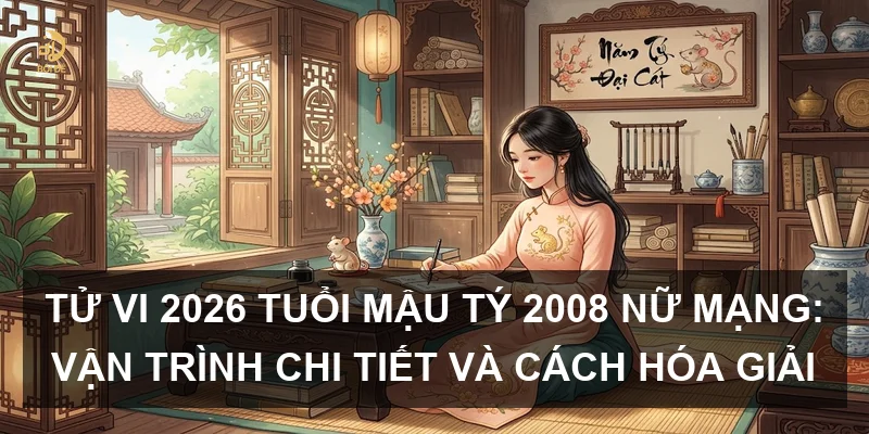 Tử vi 2026 tuổi Mậu Tý 2008 nữ mạng: Vận trình chi tiết và cách hóa giải