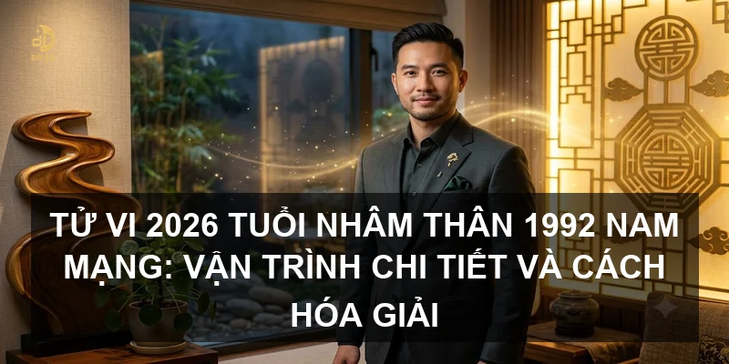 Tử vi 2026 tuổi Nhâm Thân 1992 nam mạng: Vận trình chi tiết và cách hóa giải