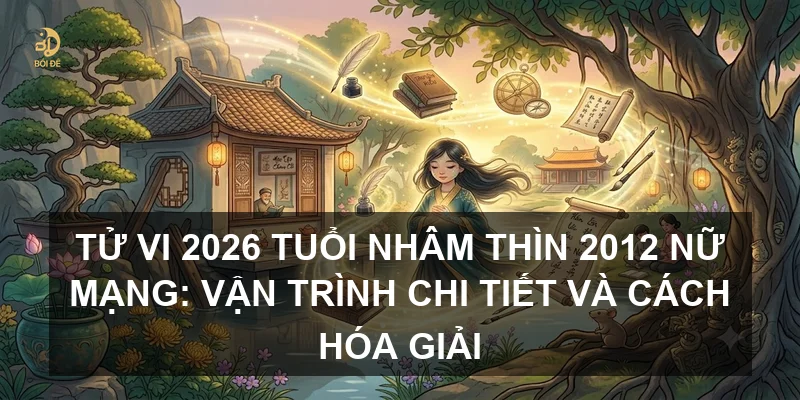 Tử vi 2026 tuổi Nhâm Thìn 2012 nữ mạng: Vận trình chi tiết và cách hóa giải