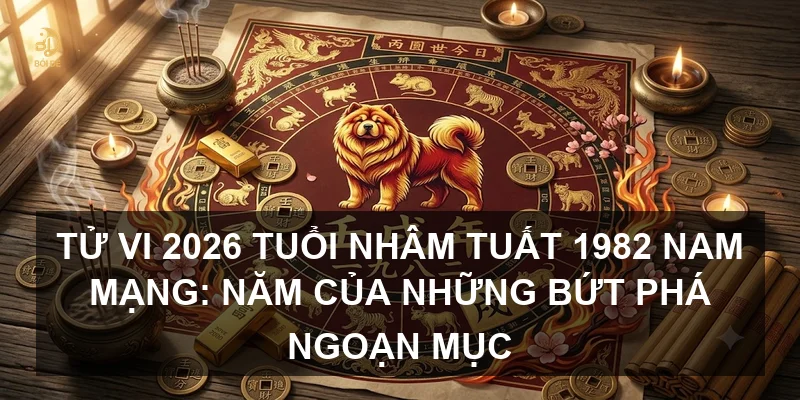 Tử vi 2026 tuổi Nhâm Tuất 1982 nam mạng: Năm của những bứt phá ngoạn mục