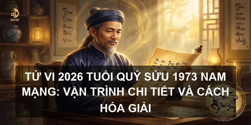 Tử vi 2026 tuổi Quý Sửu 1973 nam mạng: Vận trình chi tiết và cách hóa giải