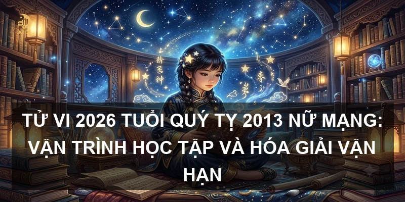 Tử Vi 2026 Tuổi Quý Tỵ 2013 Nữ Mạng: Vận Trình Học Tập và Hóa Giải Vận Hạn