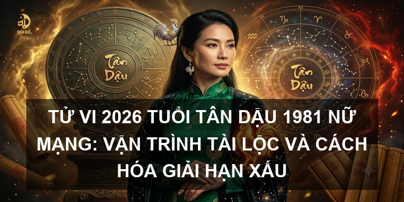 Tử vi 2026 tuổi Tân Dậu 1981 nữ mạng: Vận trình tài lộc và cách hóa giải hạn xấu