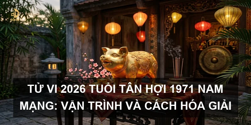 Tử vi 2026 tuổi Tân Hợi 1971 nam mạng: Vận trình và cách hóa giải