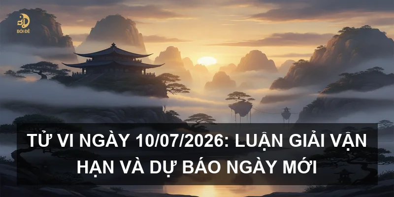 Tử vi ngày 10/07/2026: Luận giải vận hạn và dự báo ngày mới