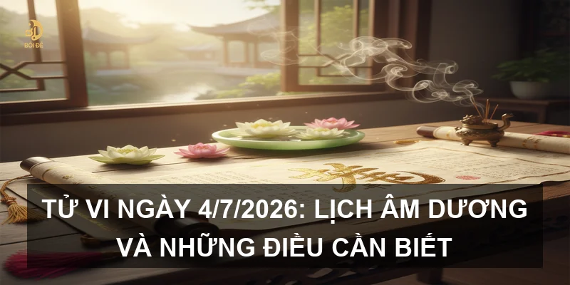 Tử vi ngày 4/7/2026: Lịch âm dương và những điều cần biết