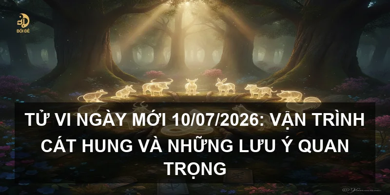 Tử vi ngày mới 10/07/2026: Vận trình cát hung và những lưu ý quan trọng