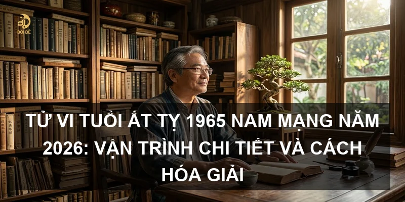 Tử vi tuổi Ất Tỵ 1965 nam mạng năm 2026: Vận trình chi tiết và cách hóa giải