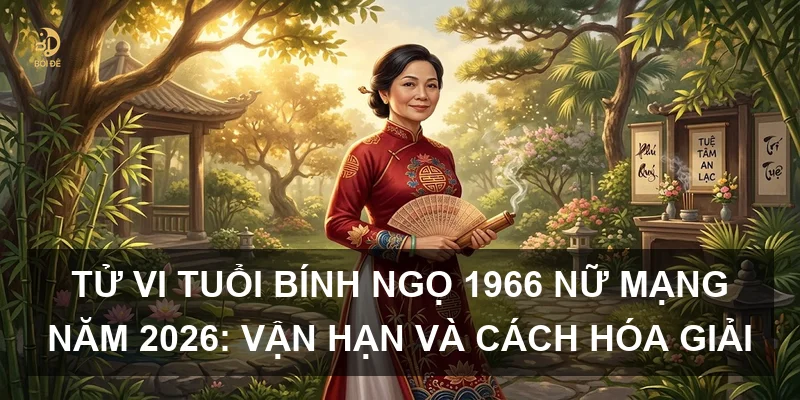 Tử vi tuổi Bính Ngọ 1966 nữ mạng năm 2026: Vận hạn và cách hóa giải