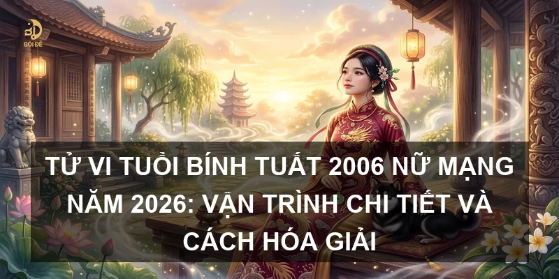 Tử vi tuổi Bính Tuất 2006 nữ mạng năm 2026: Vận trình chi tiết và cách hóa giải